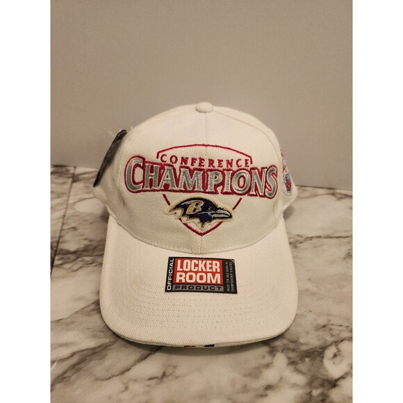 Baltimore Ravens NFL AFC Super Bowl XXXV Conference Champions Hat Cap - Picture 1 of 7